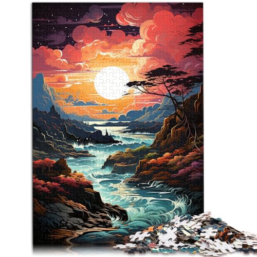 Puzzle für Erwachsene mit 1000 Teilen Bezaubernde Sonnenuntergangslandschaft Denkspiel mit passendem Poster und Quizblatt 50x75cm Puzzle für Erwachsene mit 1000 Teilen Bezaubernde Sonnenuntergangslandschaft Denkspiel mit passendem Poster und Quizblatt 50x75cm von BBVNFLIR