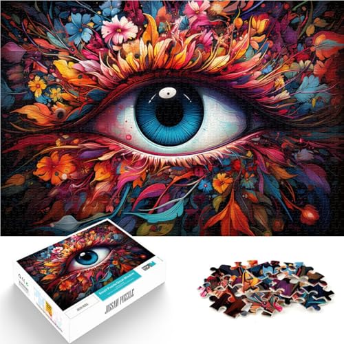 Puzzle für Erwachsene mit 1000 Teilen Buntes Augenzeichnungs-Denkspiel ganze Familie für 14-Jährige 26x38cm Puzzle für Erwachsene mit 1000 Teilen Buntes Augenzeichnungs-Denkspiel ganze Familie für 14-Jährige 26x38cm von BBVNFLIR