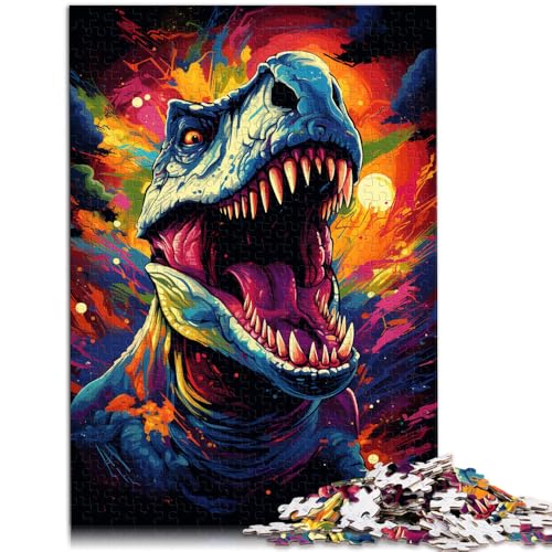 Puzzle für Erwachsene mit 1000 Teilen Das Galaxy-Dinosaurier-Puzzle-Kunstwerk ganze Familie für Teenager ab 14 Jahren 50x75cm von BBVNFLIR