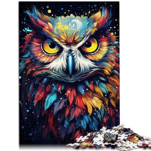 Puzzle für Erwachsene mit 1000 Teilen Eulen-Puzzle Denkspiel Spaß für zu Hause Geburtstagsgeschenk Reisegeschenk für Teenager ab 14 Jahren 26x38cm von BBVNFLIR