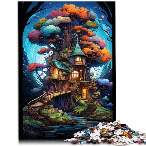 Puzzle für Erwachsene mit 1000 Teilen Fantasie Natur Baumhaus Denkspiel ganze Familie 26x38cm Puzzle für Erwachsene mit 1000 Teilen Fantasie Natur Baumhaus Denkspiel ganze Familie 26x38cm von BBVNFLIR