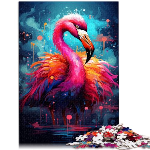Puzzle für Erwachsene mit 1000 Teilen Flamingo-Spielzeug Denkspiel Stressabbau Urlaub zu Hause Zeitvertreib für Teenager ab 14 Jahren 26x38cm von BBVNFLIR