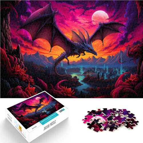 Puzzle für Erwachsene mit 1000 Teilen Flugsaurierhimmel Denkspiel anspruchsvoll Aber unterhaltsam und humorvoll für Teenager ab 14 Jahren 50x75cm von BBVNFLIR