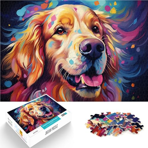 Puzzle für Erwachsene mit 1000 Teilen Golden Retriever Denkspiel für 14-Jährige ganze Familie 26x38cm Puzzle für Erwachsene mit 1000 Teilen Golden Retriever Denkspiel für 14-Jährige ganze Familie 26x38cm von BBVNFLIR