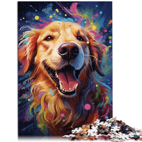 Puzzle für Erwachsene mit 1000 Teilen Golden Retriever-Hund Denkspiel ganze Familie 26x38cm Puzzle für Erwachsene mit 1000 Teilen Golden Retriever-Hund Denkspiel ganze Familie 26x38cm von BBVNFLIR