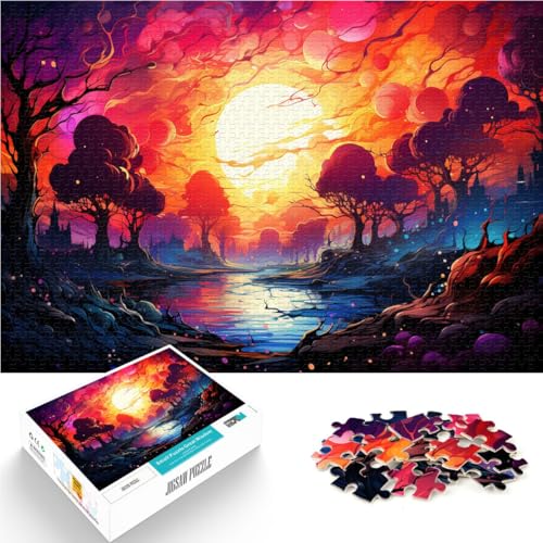 Puzzle für Erwachsene mit 1000 Teilen Grijalva-Fluss Denkspiel mit passendem Poster und Quizblatt für Teenager ab 14 Jahren 50x75cm von BBVNFLIR