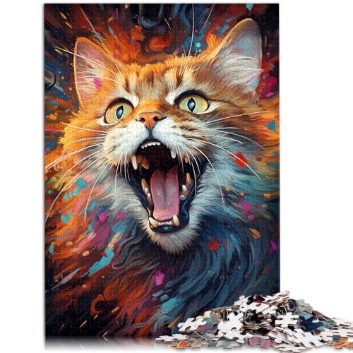 Puzzle für Erwachsene mit 1000 Teilen Katzen-Lernherausforderung Jedes Teil ist einzigartig – anspruchsvolles Familienspiel für Teenager ab 14 Jahren 50x75cm von BBVNFLIR