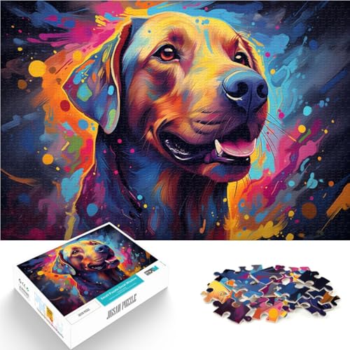 Puzzle für Erwachsene mit 1000 Teilen Labradors Denkspiel Familienspiel Stressabbau schwierige Herausforderung für Teenager ab 14 Jahren 50x75cm von BBVNFLIR