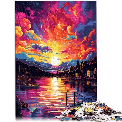 Puzzle für Erwachsene mit 1000 Teilen Landschafts-Lernspielzeug ganze Familie für Teenager ab 14 Jahren 26x38cm von BBVNFLIR