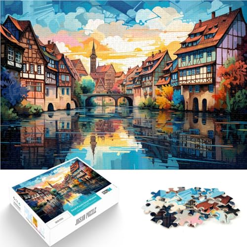 Puzzle für Erwachsene mit 1000 Teilen Motiv: Straßburg Denkspiel für die ganze Familie 26x38cm Puzzle für Erwachsene mit 1000 Teilen Motiv: Straßburg Denkspiel für die ganze Familie 26x38cm von BBVNFLIR