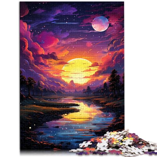 Puzzle für Erwachsene mit 1000 Teilen Neonlandschaft Denkspiel anspruchsvoll Aber lustig und humorvoll für 14-Jährige 26x38cm Puzzle für Erwachsene mit 1000 Teilen Neonlandschaft Denkspiel anspruchsvoll Aber lustig und humorvoll für 14-Jährige 26x38cm von BBVNFLIR