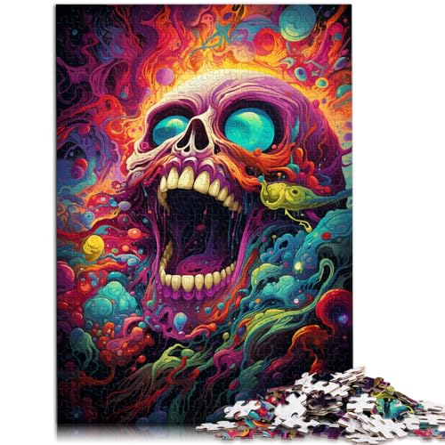 Puzzle für Erwachsene mit 1000 Teilen Totenkopf-Puzzle Denkspiel Lernspiel für Geburtstag Weihnachten für Teenager ab 14 Jahren 26x38cm Puzzle für Erwachsene mit 1000 Teilen Totenkopf-Puzzle Denkspiel Lernspiel für Geburtstag Weihnachten für Teenager ab 14 Jahren 26x38cm von BBVNFLIR