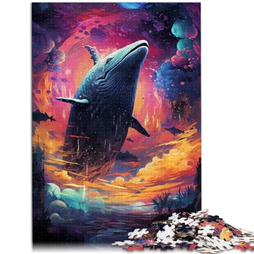 Puzzle für Erwachsene mit 1000 Teilen Wal unter dem Meer Spielzeug Denkspiel ganze Familie 50x75cm von BBVNFLIR