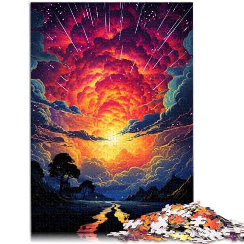 Puzzle für Erwachsene mit 1000 Teilen Weltuntergangslandschaft Spielzeug Denkspiel mit vollständig ineinander greifenden zufällig geformten Teilen 26x38cm von BBVNFLIR