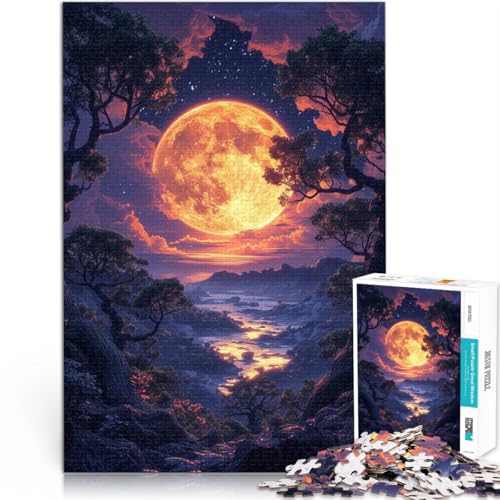 Puzzle für Erwachsene mit 1000 Teilen Wolken und Blumen Berge Denksportaufgabe als Geburtstagsgeschenk Geschenk Geeignet für Teenager ab 14 Jahren 26x38cm von BBVNFLIR