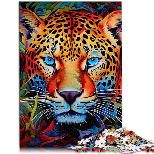 Puzzle für Erwachsene mit 1000 Teilen afrikanischer Leopard Denkspiel Stressabbau schwierige Herausforderung für Teenager ab 14 Jahren 50x75cm von BBVNFLIR