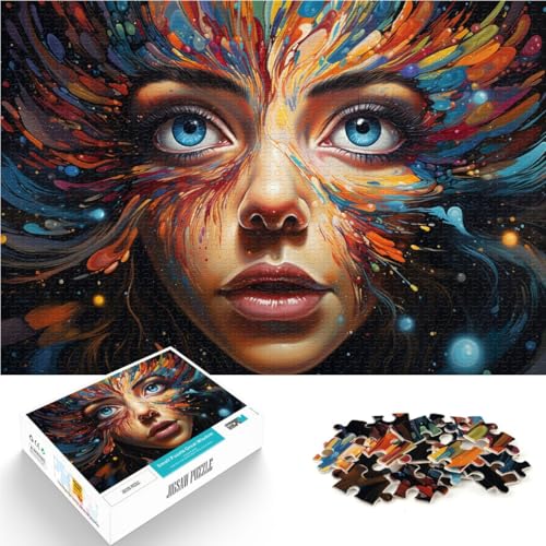 Puzzle für Erwachsene mit 1000 Teilen schönes Gesicht Denkspiel Lernspiel für Geburtstag Weihnachten für Teenager ab 14 Jahren 26x38cm Puzzle für Erwachsene mit 1000 Teilen schönes Gesicht Denkspiel Lernspiel für Geburtstag Weihnachten für Teenager ab 14 Jahren 26x38cm von BBVNFLIR