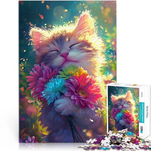 Puzzle für Erwachsene mit 1000 Teilen süße Anime-Katze Denkspiel Lernspiel für Geburtstag Weihnachten für Teenager ab 14 Jahren 26x38cm Puzzle für Erwachsene mit 1000 Teilen süße Anime-Katze Denkspiel Lernspiel für Geburtstag Weihnachten für Teenager ab 14 Jahren 26x38cm von BBVNFLIR