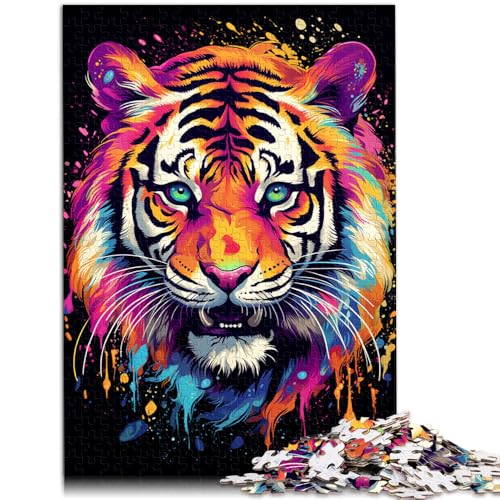 Puzzle mit 1000 Teilen für Erwachsene Tiger-Denkspiel jedes Teil ist einzigartig – anspruchsvolles Familienspiel für Teenager ab 14 Jahren 50x75cm von BBVNFLIR