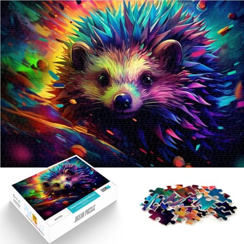 Puzzle für Erwachsene 1000 Teile buntes Igelspielzeug Denkspiel Stressabbau Urlaub zu Hause Zeitvertreib für Teenager ab 14 Jahren 50x75cm Puzzle für Erwachsene 1000 Teile buntes Igelspielzeug Denkspiel Stressabbau Urlaub zu Hause Zeitvertreib für Teenager ab 14 Jahren 50x75cm von BBVNFLIR