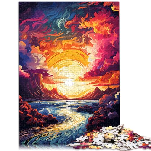 Puzzle für Erwachsene mit 1000 Teilen fantastischer Sonnenuntergang am Strand Denkspiel anspruchsvoll Aber unterhaltsam und humorvoll 50x75cm von BBVNFLIR