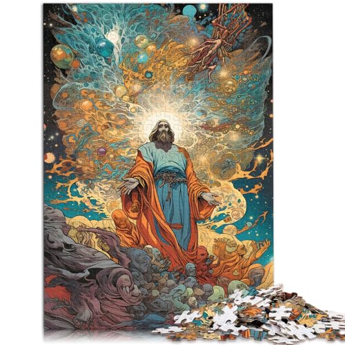Puzzle 1000 Teile für Erwachsene Jesus Christus Denkspiel Stressabbau Urlaub zu Hause Zeit totschlagen Geeignet für Teenager ab 14 Jahren 50x75cm von BBVNFLIR