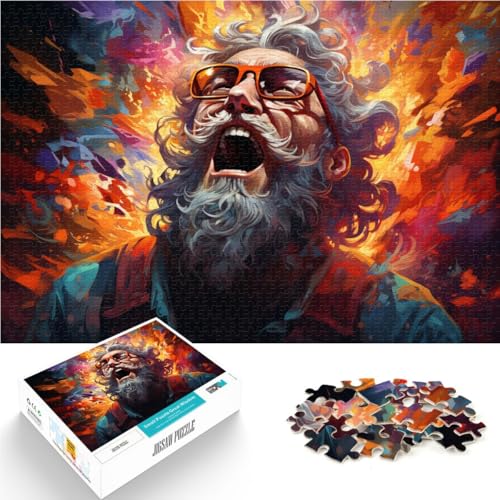 Puzzle 1000 Teile für Erwachsene Lernspiel Herausforderungsspielzeug Stressabbau schwierige Herausforderung geeignet für Teenager ab 14 Jahren 50x75cm von BBVNFLIR