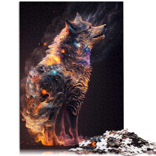 1000-teiliges Puzzle für Erwachsene Wolf Night Galaxy Wall AR Stressabbau-Spielzeug Herausforderung der Gehirnintelligenz süchtig machendes Spielzeug 50x75cm 1000-teiliges Puzzle für Erwachsene Wolf Night Galaxy Wall AR Stressabbau-Spielzeug Herausforderung der Gehirnintelligenz süchtig machendes Spielzeug 50x75cm von BBVNFLIR