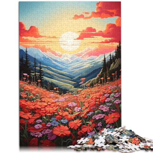 Puzzle für Erwachsene 1000 Teile Berglandschaft Wildblumen Puzzle für Lernspiele Herausforderungsspielzeug für Kinder ab 14 Jahren 50x75cm Puzzle für Erwachsene 1000 Teile Berglandschaft Wildblumen Puzzle für Lernspiele Herausforderungsspielzeug für Kinder ab 14 Jahren 50x75cm von BBVNFLIR