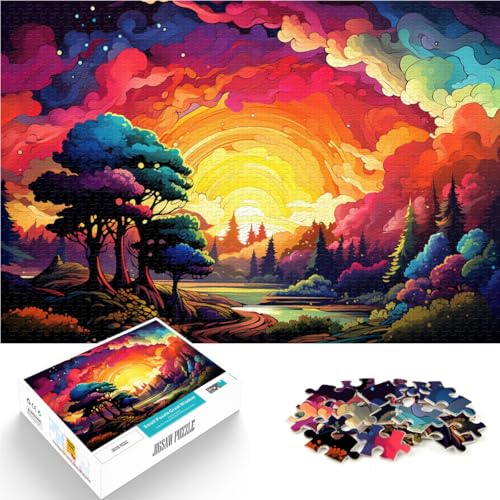 Puzzle mit 1000 Teilen für Erwachsene Bezaubernde Landschaft Stressabbau-Spielzeug herausfordernd zu vervollständigen Aber lustig und humorvoll 50x75cm von BBVNFLIR