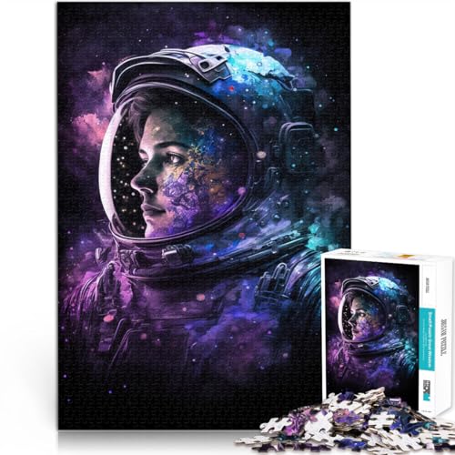 Puzzle mit 1000 Teilen für Erwachsene Galaxie-Astronauten-Spielzeug zum Stressabbau Lernspiel für Geburtstag Weihnachten für Teenager ab 14 Jahren 50x75cm von BBVNFLIR