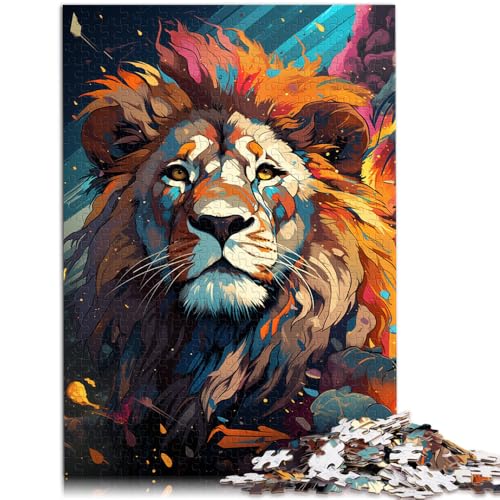 Puzzle mit 1000 Teilen für Erwachsene Goldener König der Löwen Denkspiel mit vollständig ineinander greifenden zufällig geformten Teilen für Teenager ab 14 Jahren 26x38cm Puzzle mit 1000 Teilen für Erwachsene Goldener König der Löwen Denkspiel mit vollständig ineinander greifenden zufällig geformten Teilen für Teenager ab 14 Jahren 26x38cm von BBVNFLIR