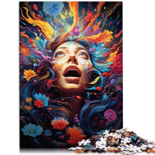 Puzzle mit 1000 Teilen für Erwachsene Kunst Frau Lernspielzeug ganze Familie für Teenager ab 14 Jahren 50x75cm von BBVNFLIR