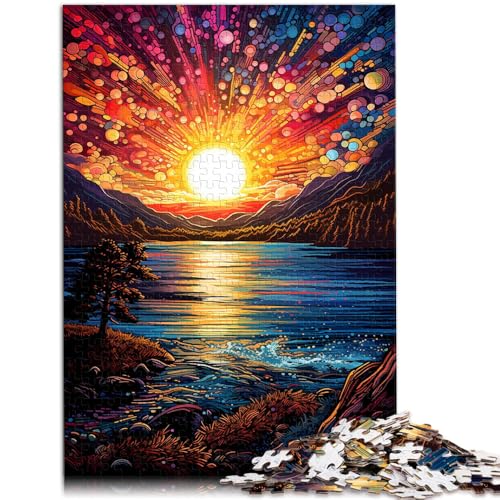 Puzzle mit 1000 Teilen für Erwachsene Landschaft Denkspiel jedes Teil ist einzigartig – anspruchsvolles Familienspiel für Teenager ab 14 Jahren 26x38cm von BBVNFLIR