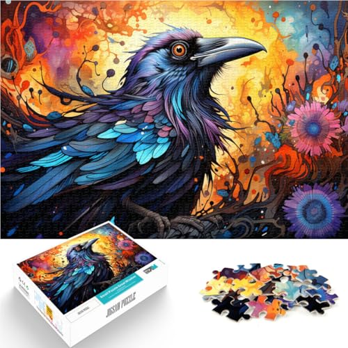Puzzle mit 1000 Teilen für Erwachsene Lernspielzeug „Krähe ganze Familie für Teenager ab 14 Jahren 50x75cm von BBVNFLIR
