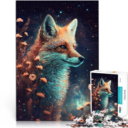 Puzzle mit 1000 Teilen für Erwachsene Lernspielzeug „Space Fox and Flowers“ Anspruchsvolles Spiel und Familienspaß für 14-Jährige 26x38cm Puzzle mit 1000 Teilen für Erwachsene Lernspielzeug „Space Fox and Flowers“ Anspruchsvolles Spiel und Familienspaß für 14-Jährige 26x38cm von BBVNFLIR