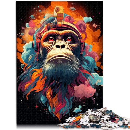 Puzzle mit 1000 Teilen für Erwachsene Orang-Utan-Denkspiel Spaß für zu Hause Geburtstagsgeschenk Reisegeschenk für Teenager ab 14 Jahren 50x75cm von BBVNFLIR