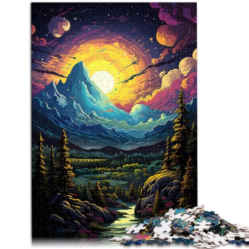 Puzzle mit 1000 Teilen für Erwachsene Planetenlandschaft intellektuelles Spiel Wanddekoration einzigartige Geburtstags 26x38cm von BBVNFLIR
