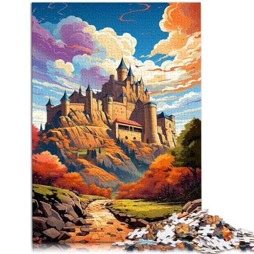 Puzzle mit 1000 Teilen für Erwachsene Schloss Carcassonne entspannendes intellektuelles und pädagogisches Spielzeug Heimkunstdekor für Teenager ab 14 Jahren 26x38cm Puzzle mit 1000 Teilen für Erwachsene Schloss Carcassonne entspannendes intellektuelles und pädagogisches Spielzeug Heimkunstdekor für Teenager ab 14 Jahren 26x38cm von BBVNFLIR