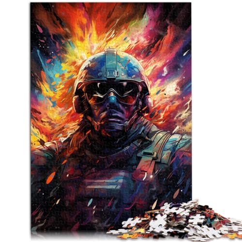 Puzzle mit 1000 Teilen für Erwachsene psychedelisches Soldaten-Lernspielzeug Geschenke für Freunde und Familie für Teenager ab 14 Jahren 26x38cm Puzzle mit 1000 Teilen für Erwachsene psychedelisches Soldaten-Lernspielzeug Geschenke für Freunde und Familie für Teenager ab 14 Jahren 26x38cm von BBVNFLIR