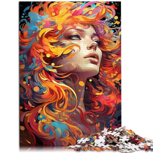 Puzzle mit 1000 Teilen für Erwachsene trendiges farbenfrohes Denkspiel für Mädchen mit vollständig ineinandergreifenden zufällig geformten Teilen 50x75cm von BBVNFLIR