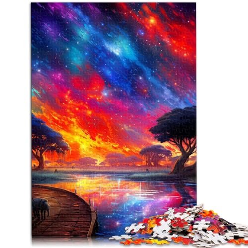Puzzle mit 1000 Teilen für Erwachsene wunderbares Fluss-Lernspielzeug Stressabbau schwierige Herausforderung für Teenager ab 14 Jahren 50x75cm von BBVNFLIR