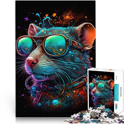 Puzzle mit Aquarellmalerei und Leoparden-Motiv, 1000 Teile, für Erwachsene, 50 x 75 cm, Holzpuzzle für Erwachsene und Kinder ab 14 Jahren, Puzzle mit farbenfrohen Designs Puzzle mit Aquarellmalerei und Leoparden-Motiv, 1000 Teile, für Erwachsene, 50 x 75 cm, Holzpuzzle für Erwachsene und Kinder ab 14 Jahren, Puzzle mit farbenfrohen Designs von BBVNFLIR