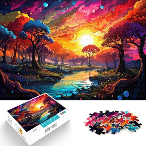 Puzzles Erwachsene 1000 Teile Spiele Spielzeug Geschenk Helfen Sie dem Gehirn süchtig machende Spielzeuge zu trainieren um die Geduld von 14-Jährigen zu fördern 26x38cm von BBVNFLIR