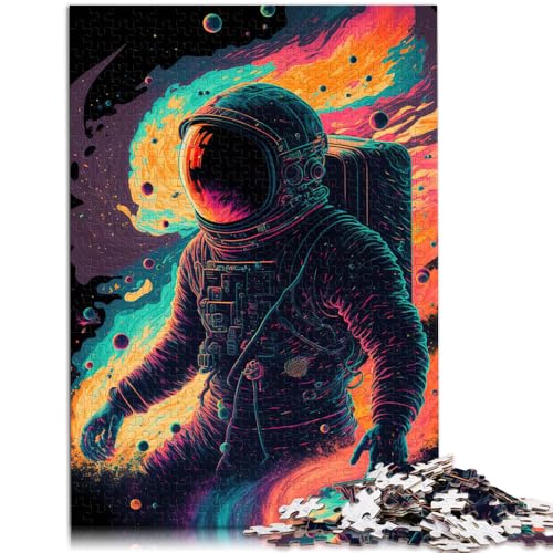 Puzzle für Erwachsene 1000 Teile Psychedelic Astronaut das Puzzle Gehirnintelligenz-Herausforderung süchtig machendes Spielzeug 50x75cm von BBVNFLIR