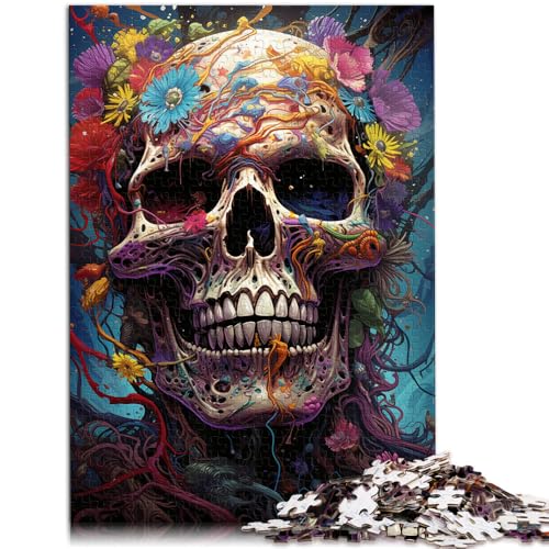 1000-teiliges Puzzle für Erwachsene böse Skelette Quizspiel Familienspiel Stressabbau schwierige Herausforderung geeignet für und Jugendliche ab 14 Jahren 50x75cm von BBVNFLIR