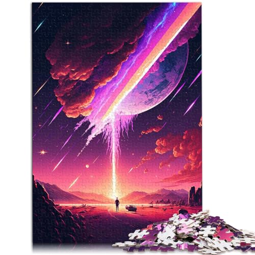 Puzzles für Erwachsene 1000 Teile Blick auf die Sterne Entspannungsspiele Anspruchsvoll zu vervollständigen Aber lustig und humorvoll 26x38cm von BBVNFLIR