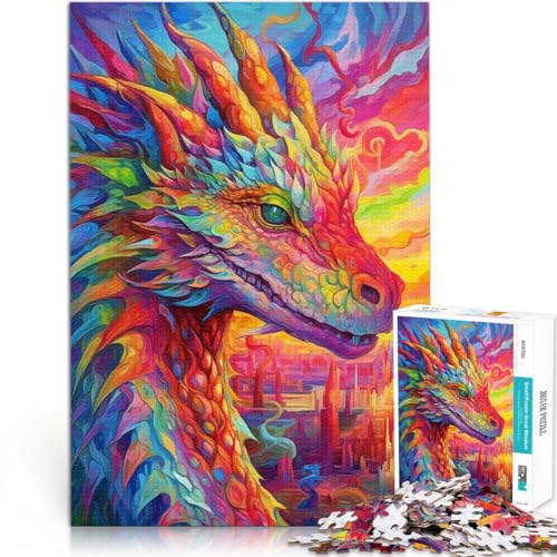 Puzzles für Erwachsene 1000 Teile Drachenspiele Spielzeug Geschenk Helfen Sie dem Gehirn süchtig machende Spielzeuge zu trainieren um Geduld zu fördern 26x38cm von BBVNFLIR