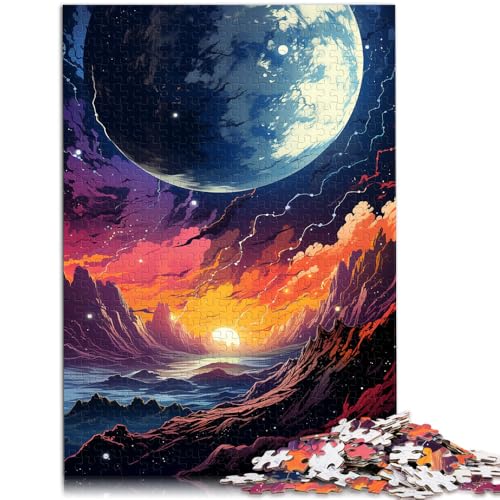 Puzzles für Erwachsene 1000 Teile Fantasie-Planetenlandschaft Spielzeug Lernspiele Stressabbau Geburtstagsgeschenk für 14-Jährige 26x38cm von BBVNFLIR