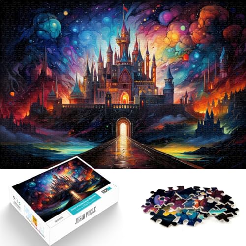 Puzzles für Erwachsene 1000 Teile Fantasieschloss Home Lernspiele DIY Spielzeug Stressabbau Staycation Zeit totschlagen 26x38cm von BBVNFLIR